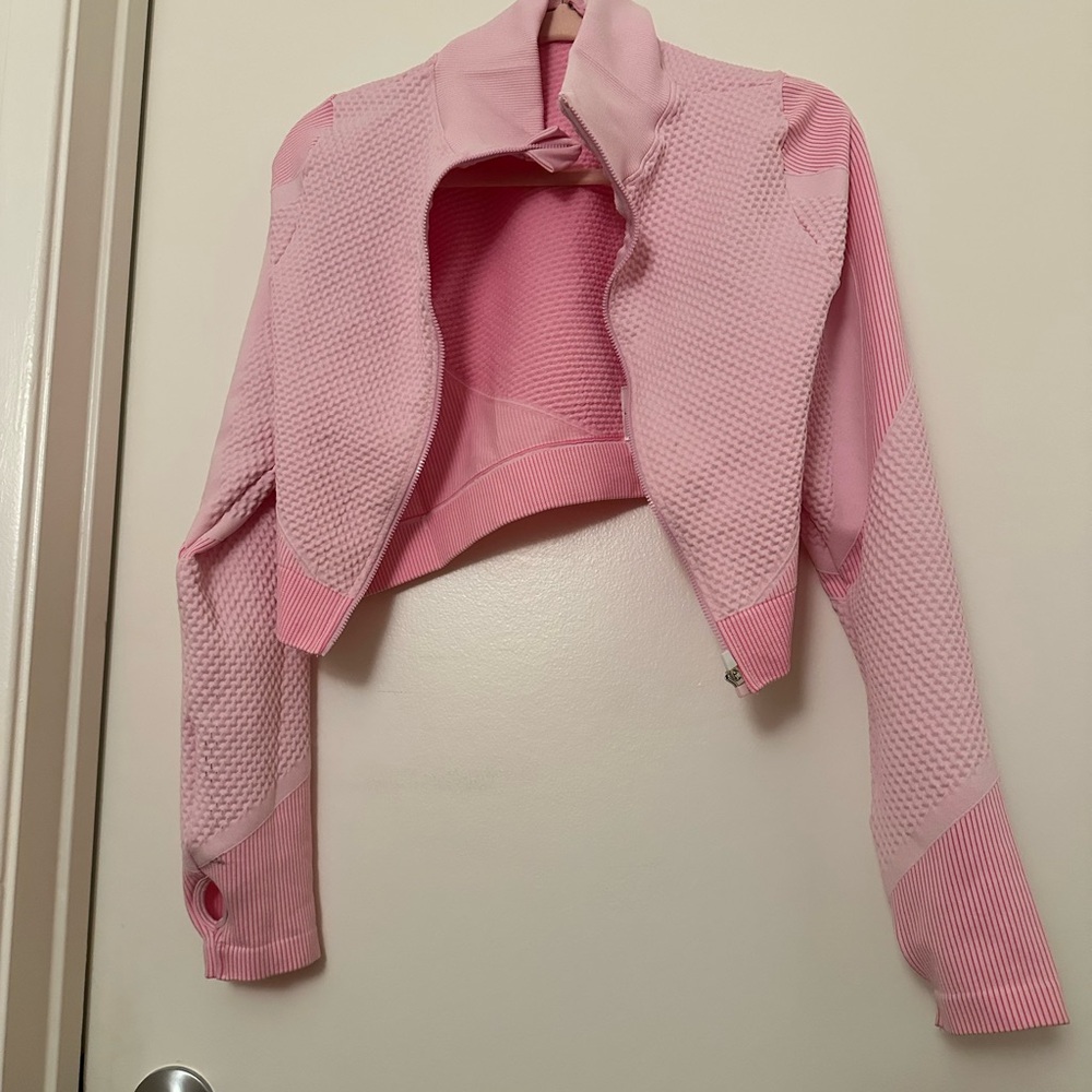 Cropped Pink Women's workout Jacket
